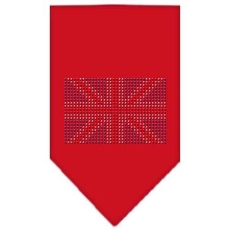 UNCONDITIONAL LOVE British Flag Rhinestone Bandana Red Large UN788015